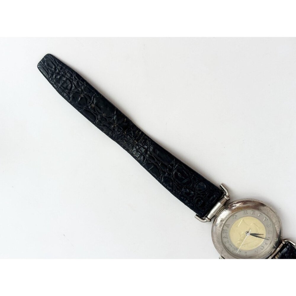 Republica Italiana Gold Coin Becora Vintage Women's Wristwatch - 25mm - WORKS! - Picture 3 of 12